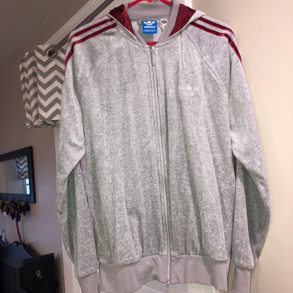 Men’s adidas track suit zip hoodie